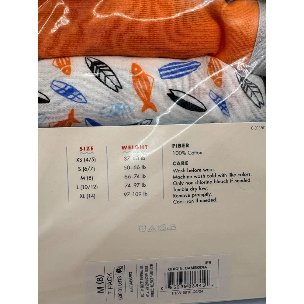 Cat & Jack Boys Briefs Sz M (8) - 2 pks of 7 Briefs